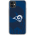 NFL Los Angeles Rams Double Vision iPhone 11 Clear Case