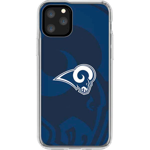 NFL Los Angeles Rams Double Vision iPhone 11 Pro Clear Case