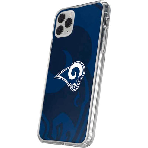 NFL Los Angeles Rams Double Vision iPhone 11 Pro Clear Case