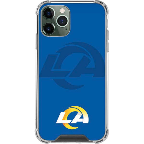 NFL Los Angeles Rams Double Vision iPhone 11 Pro Max Clear Case