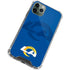 NFL Los Angeles Rams Double Vision iPhone 11 Pro Max Clear Case