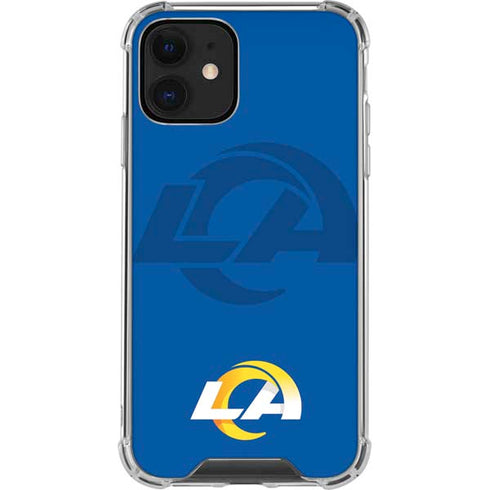 NFL Los Angeles Rams Double Vision iPhone 12 Clear Case