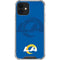 NFL Los Angeles Rams Double Vision iPhone 12 Mini Clear Case