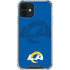 NFL Los Angeles Rams Double Vision iPhone 12 Mini Clear Case