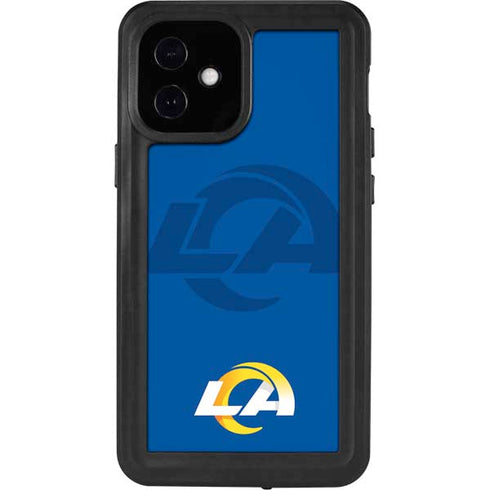 NFL Los Angeles Rams Double Vision iPhone 12 Mini Waterproof Case