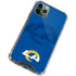 NFL Los Angeles Rams Double Vision iPhone 12 Pro Max Clear Case