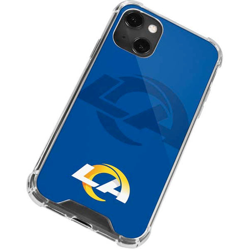 NFL Los Angeles Rams Double Vision iPhone 13 Mini Clear Case
