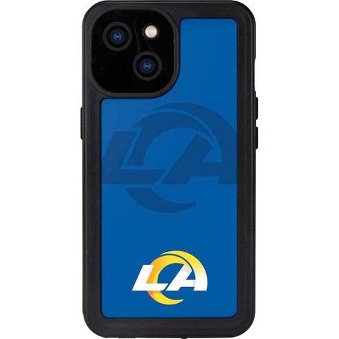 NFL Los Angeles Rams Double Vision iPhone 13 Mini Waterproof Case