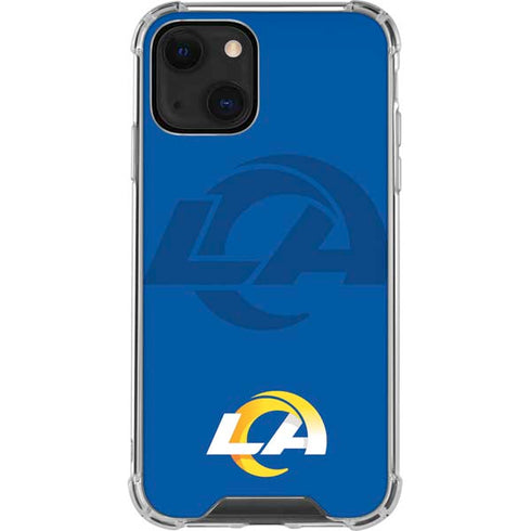 NFL Los Angeles Rams Double Vision iPhone 15 Plus Clear Case