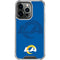 NFL Los Angeles Rams Double Vision iPhone 14 Pro Clear Case