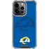 NFL Los Angeles Rams Double Vision iPhone 14 Pro Clear Case