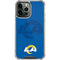 NFL Los Angeles Rams Double Vision iPhone 14 Pro Max Clear Case