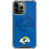 NFL Los Angeles Rams Double Vision iPhone 15 Pro Max Clear Case