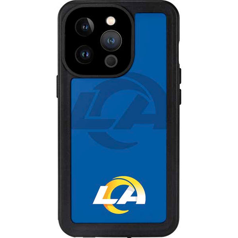 NFL Los Angeles Rams Double Vision iPhone 14 Pro Waterproof Case