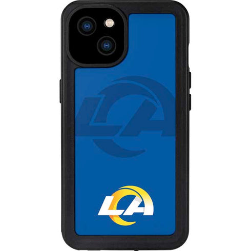 NFL Los Angeles Rams Double Vision iPhone 15 Plus Waterproof Case