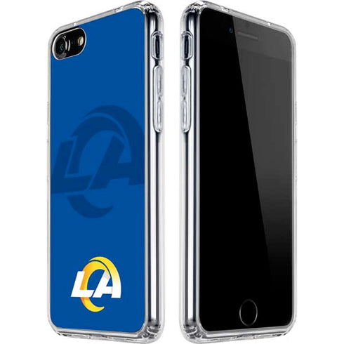 NFL Los Angeles Rams Double Vision iPhone SE (2nd & 3rd Gen) Clear Case