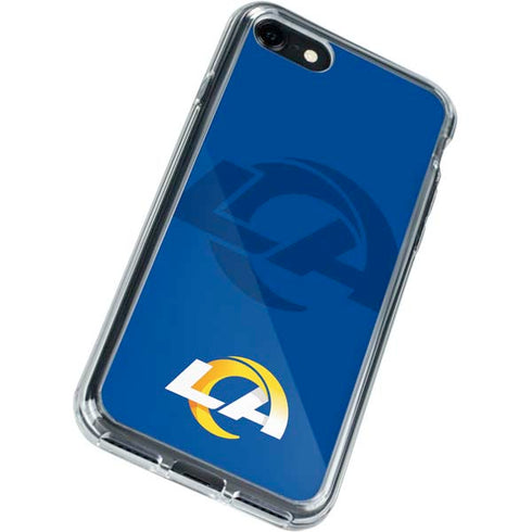 NFL Los Angeles Rams Double Vision iPhone SE (2nd & 3rd Gen) Clear Case