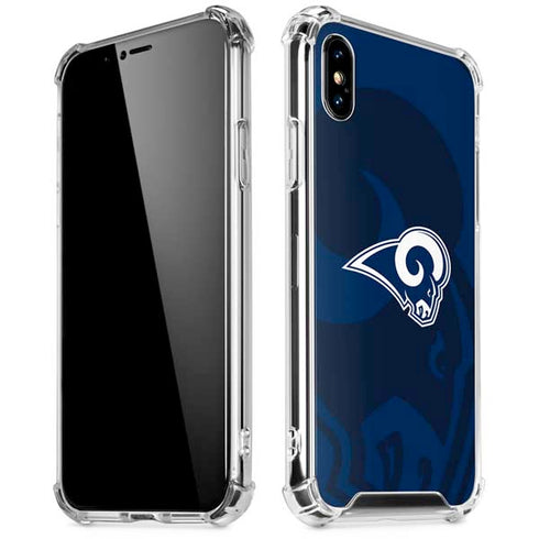 NFL Los Angeles Rams Double Vision iPhone X/XS Clear Case