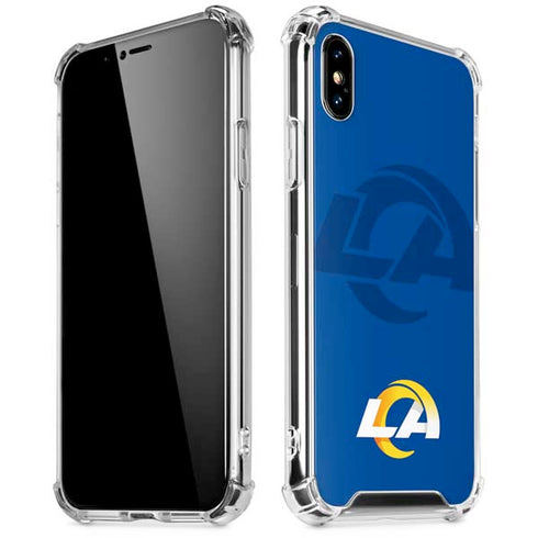 NFL Los Angeles Rams Double Vision iPhone XS Max Clear Case