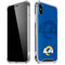 NFL Los Angeles Rams Double Vision iPhone XS Max Clear Case