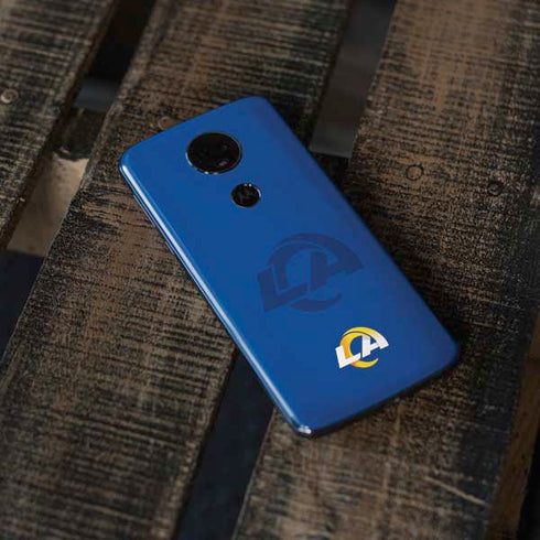 NFL Los Angeles Rams Double Vision Moto E5 Plus Skin