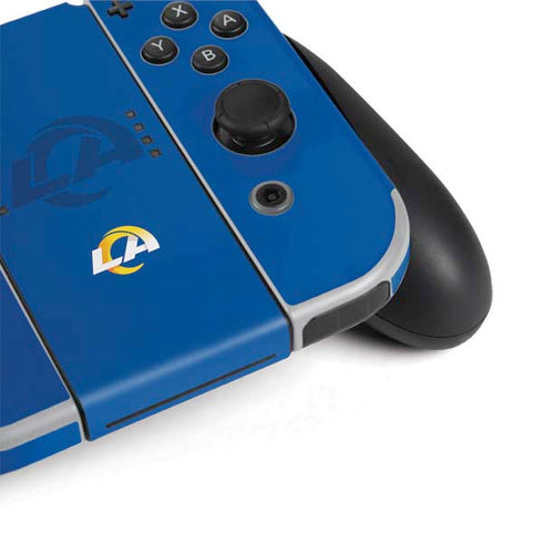 NFL Los Angeles Rams Double Vision Nintendo Switch OLED (2021) Skin