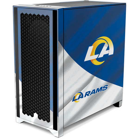 NFL Los Angeles Rams Corsair 4000D Tempered Glass Mid-Tower ATX Case Skin