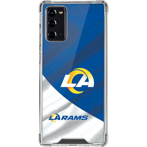 NFL Los Angeles Rams Galaxy Note20 5G Clear Case