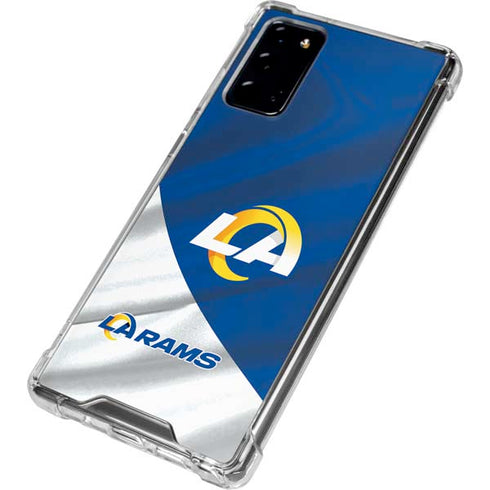 NFL Los Angeles Rams Galaxy Note20 5G Clear Case
