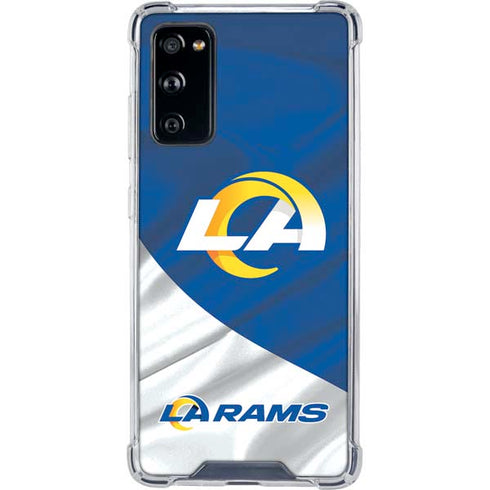 NFL Los Angeles Rams Galaxy S20 FE Clear Case
