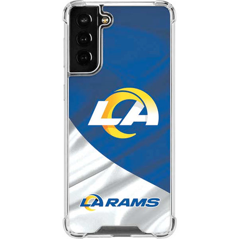 NFL Los Angeles Rams Galaxy S21 FE Clear Case