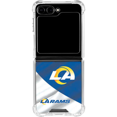 NFL Los Angeles Rams Galaxy Z Flip5 5G Clear Case