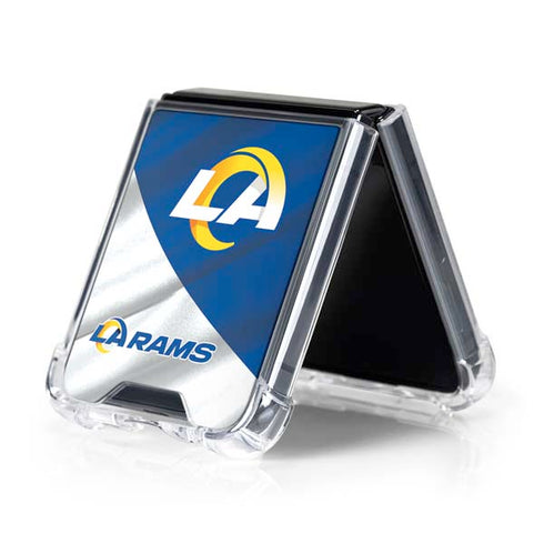 NFL Los Angeles Rams Galaxy Z Flip5 5G Clear Case