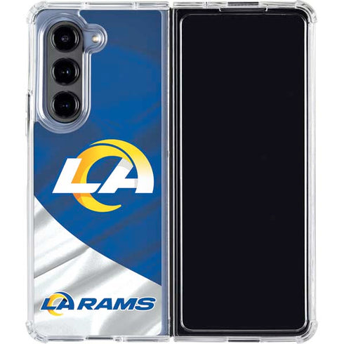NFL Los Angeles Rams Galaxy Z Fold5 5G Clear Case