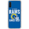 NFL Los Angeles Rams Helmet Galaxy A10e Clear Case