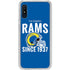 NFL Los Angeles Rams Helmet Galaxy A10e Clear Case
