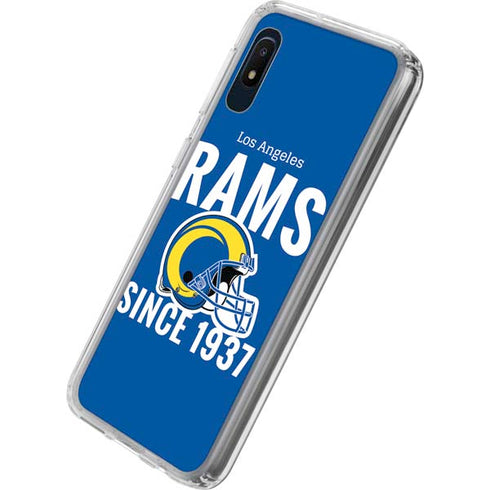 NFL Los Angeles Rams Helmet Galaxy A10e Clear Case
