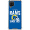 NFL Los Angeles Rams Helmet Galaxy A12 Clear Case