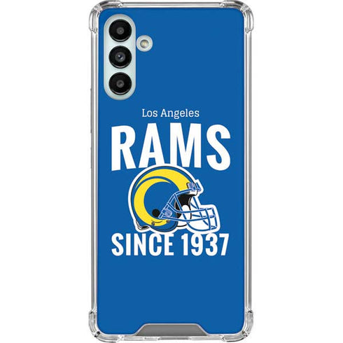 NFL Los Angeles Rams Helmet Galaxy A13 5G Clear Case