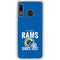 NFL Los Angeles Rams Helmet Galaxy A20 Clear Case