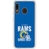 NFL Los Angeles Rams Helmet Galaxy A20 Clear Case