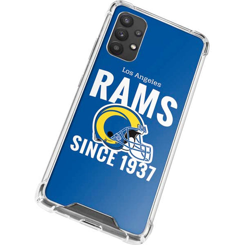NFL Los Angeles Rams Helmet Galaxy A32 5G Clear Case
