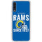 NFL Los Angeles Rams Helmet Galaxy A50 Clear Case