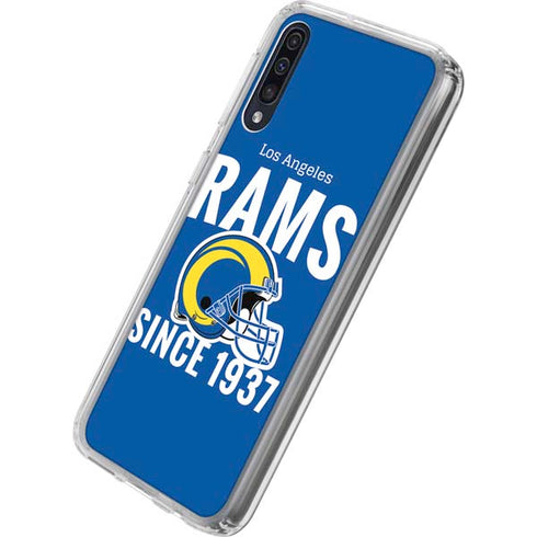 NFL Los Angeles Rams Helmet Galaxy A50 Clear Case