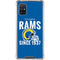NFL Los Angeles Rams Helmet Galaxy A51 5G Clear Case