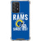 NFL Los Angeles Rams Helmet Galaxy A52 5G Clear Case