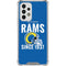 NFL Los Angeles Rams Helmet Galaxy A53 5G Clear Case