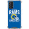 NFL Los Angeles Rams Helmet Galaxy A72 5G Clear Case
