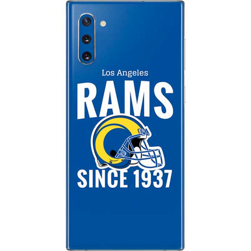 NFL Los Angeles Rams Helmet Galaxy Note 10 Skin