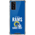 NFL Los Angeles Rams Helmet Galaxy Note20 5G Clear Case